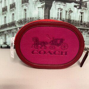 Coach C5777 Camera Bag In Colorblock With Horse And Carriage IN Bright Violet Mu